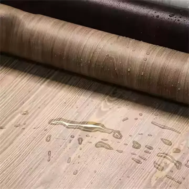 PVC Wood Grain Film لخزانة المطبخ غلاف الأثاث